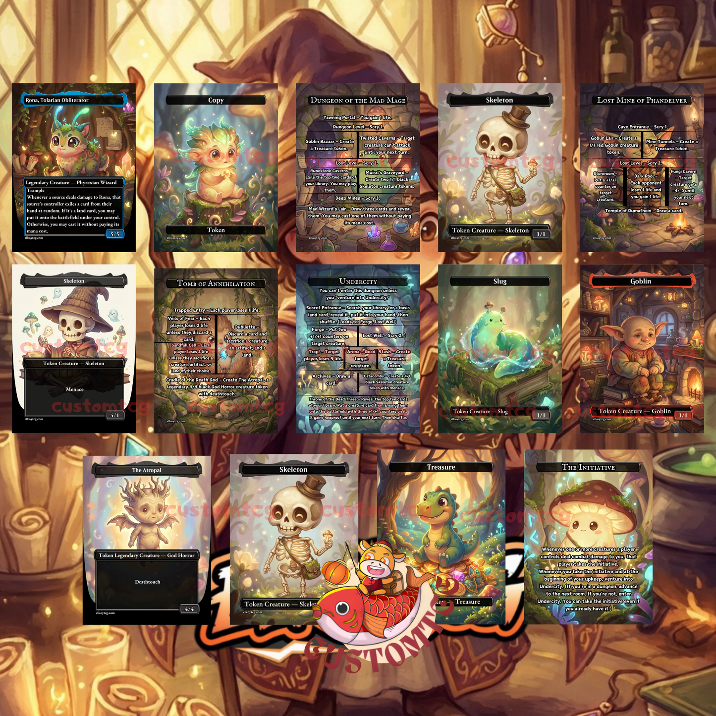 Sefris Chibi  Deck — 100 Cards + Tokens ✨🧙