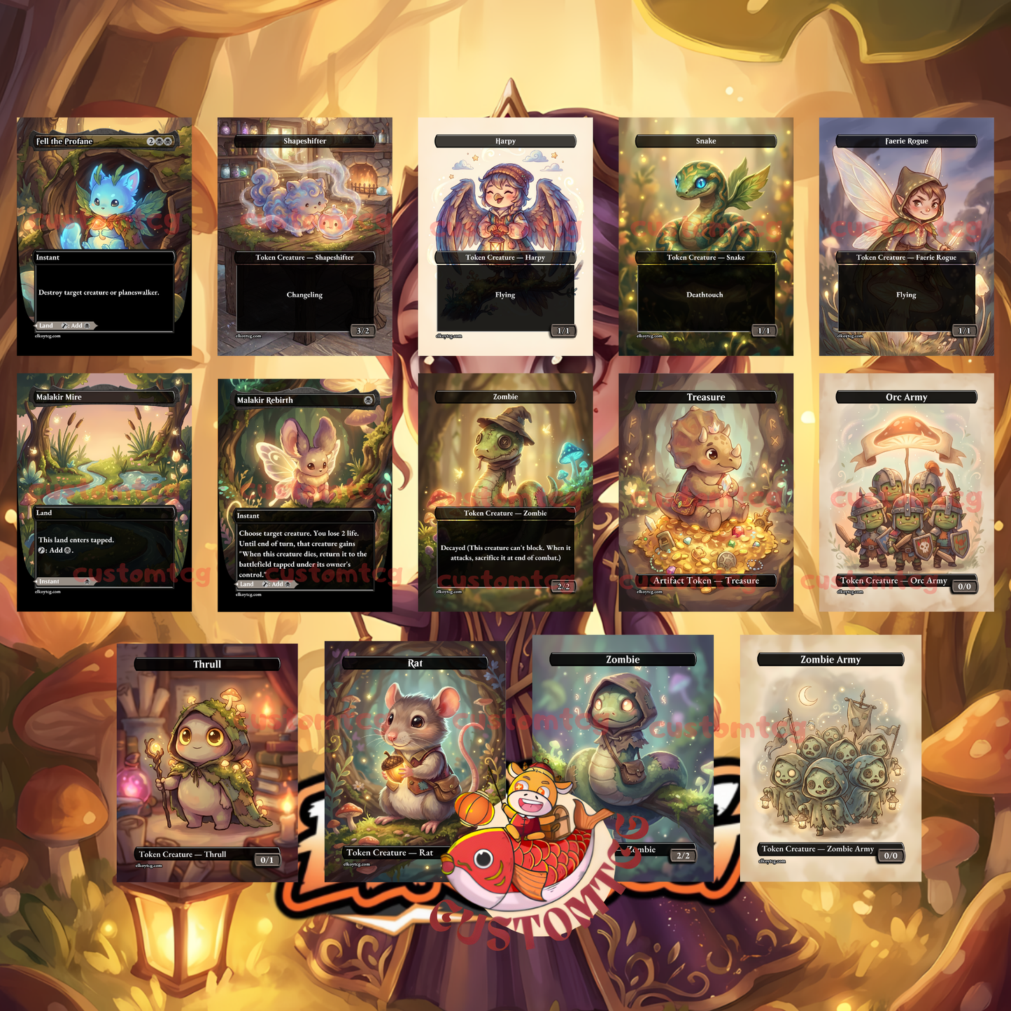 AYARA, FIRST OF LOCTHWAIN – Chibi Deck👑🖤✨