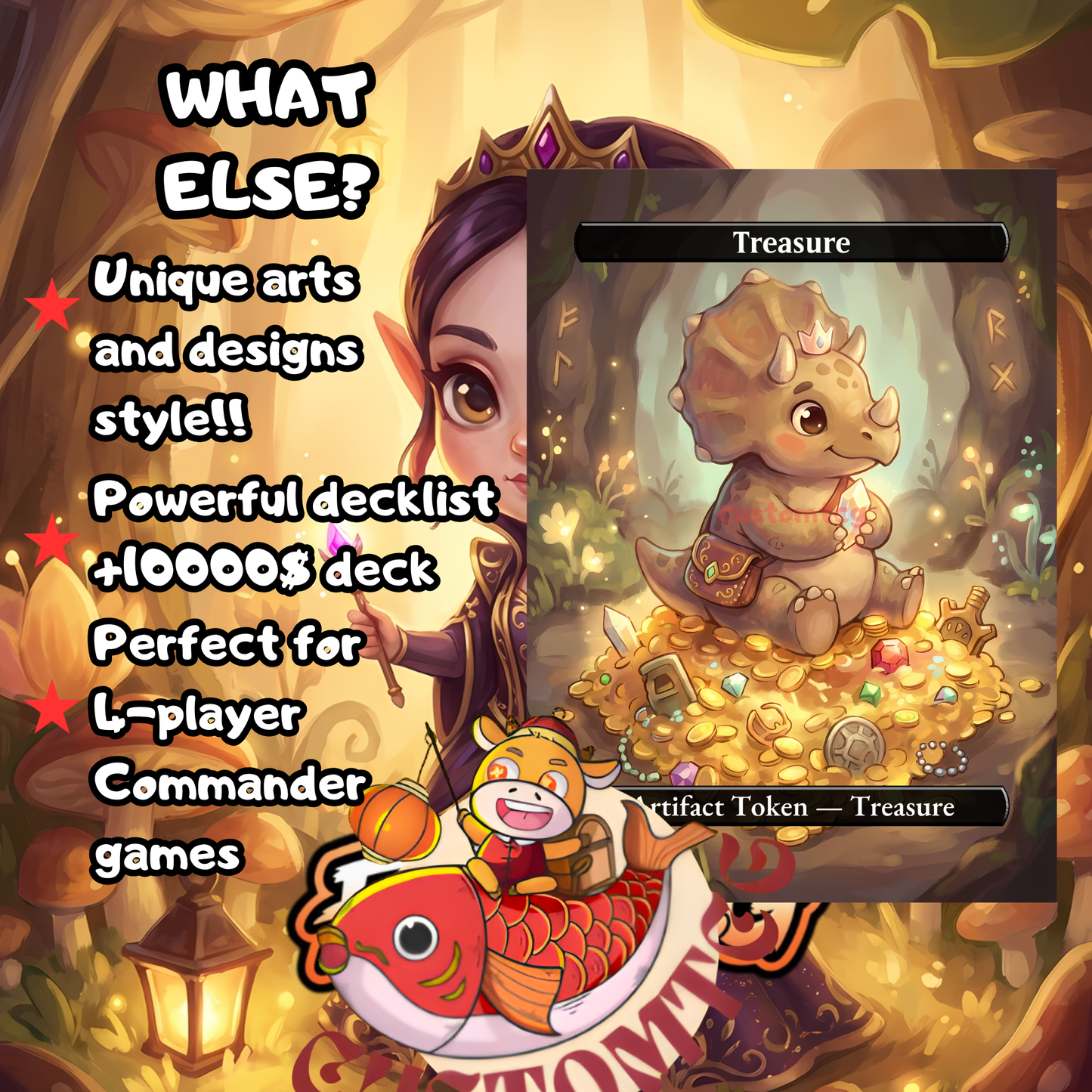 AYARA, FIRST OF LOCTHWAIN – Chibi Deck👑🖤✨