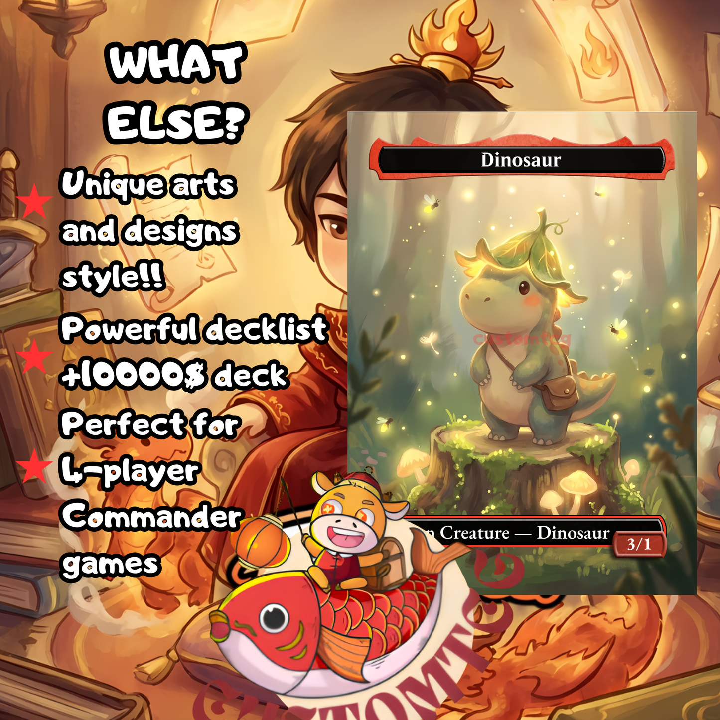 FIRE LORD AZULA – Chibi  Deck 👑🔥