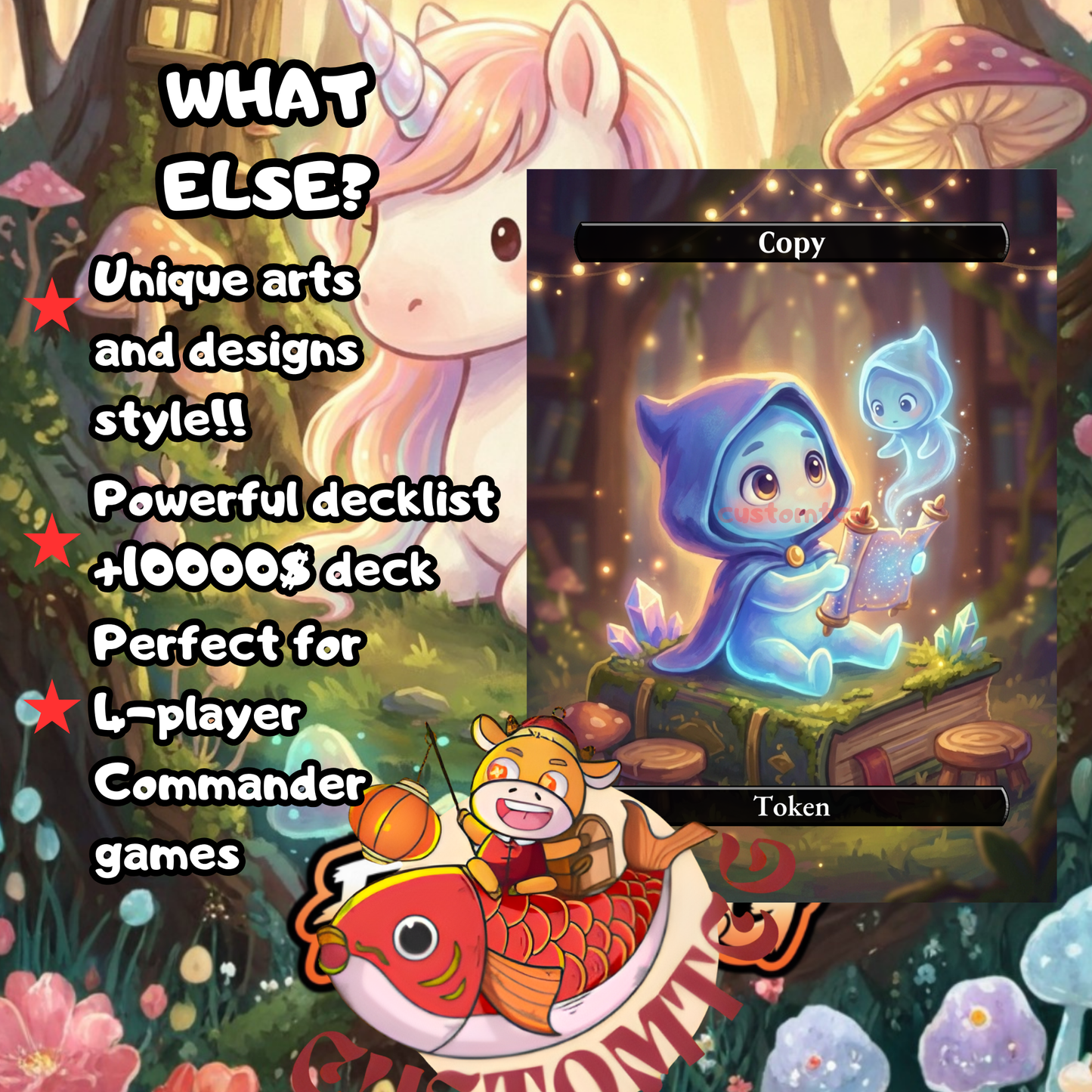 🌈🦄 Lathiel, the Bounteous Dawn — Chibi Deck | 100 Cards + Tokens