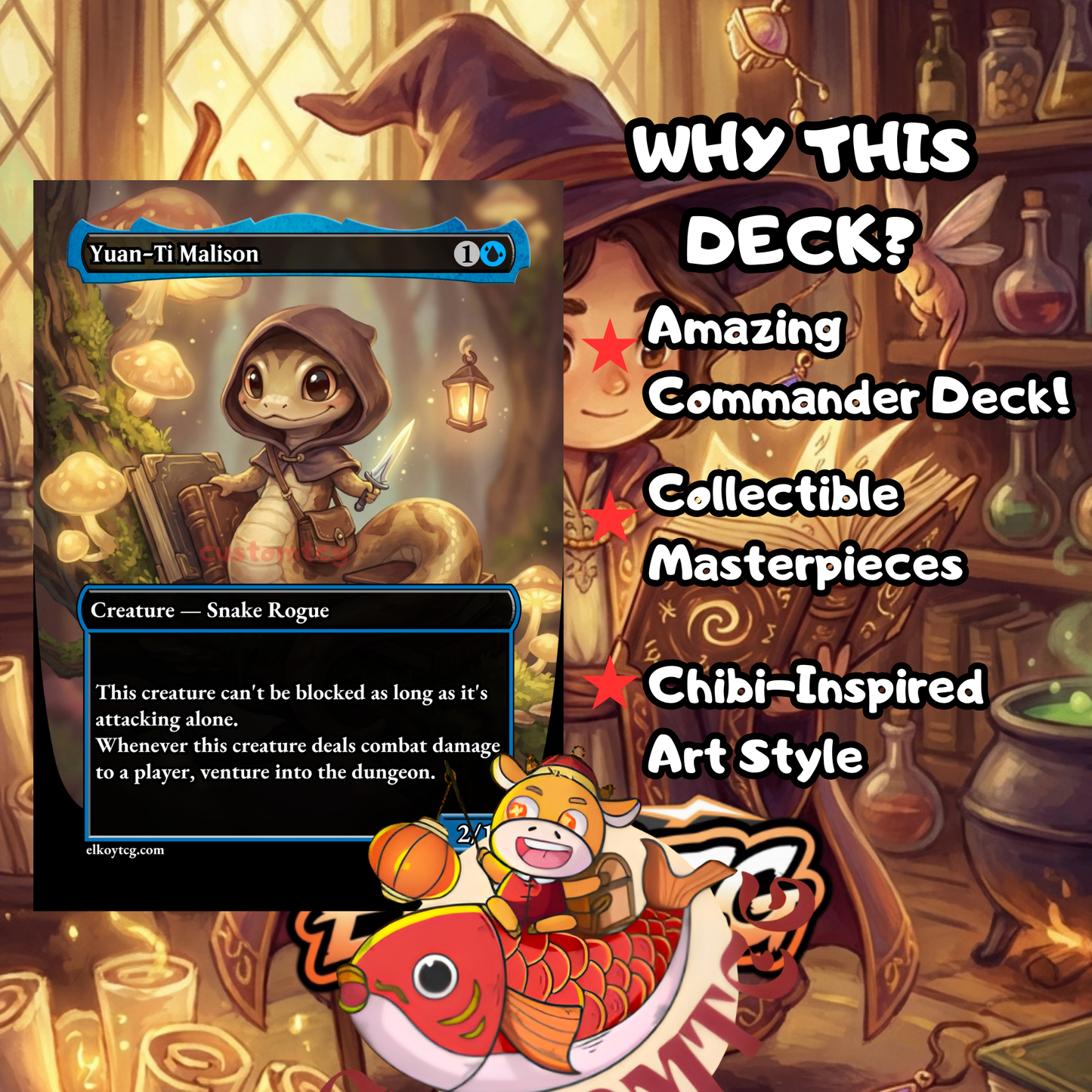 Sefris Chibi  Deck — 100 Cards + Tokens ✨🧙