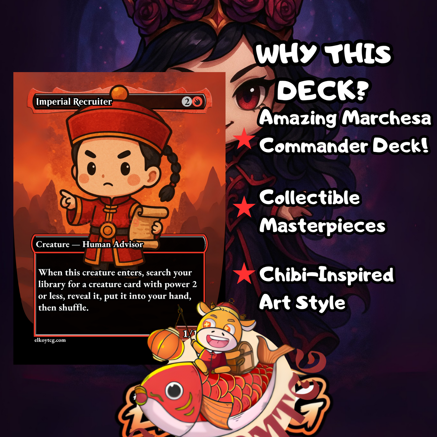 Marchesa, the Black Rose Chibi Deck