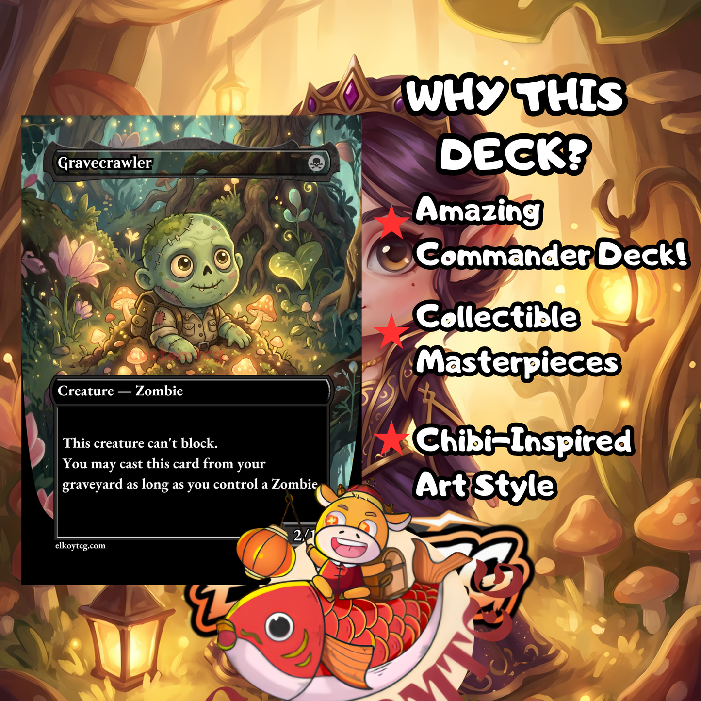 AYARA, FIRST OF LOCTHWAIN – Chibi Deck👑🖤✨