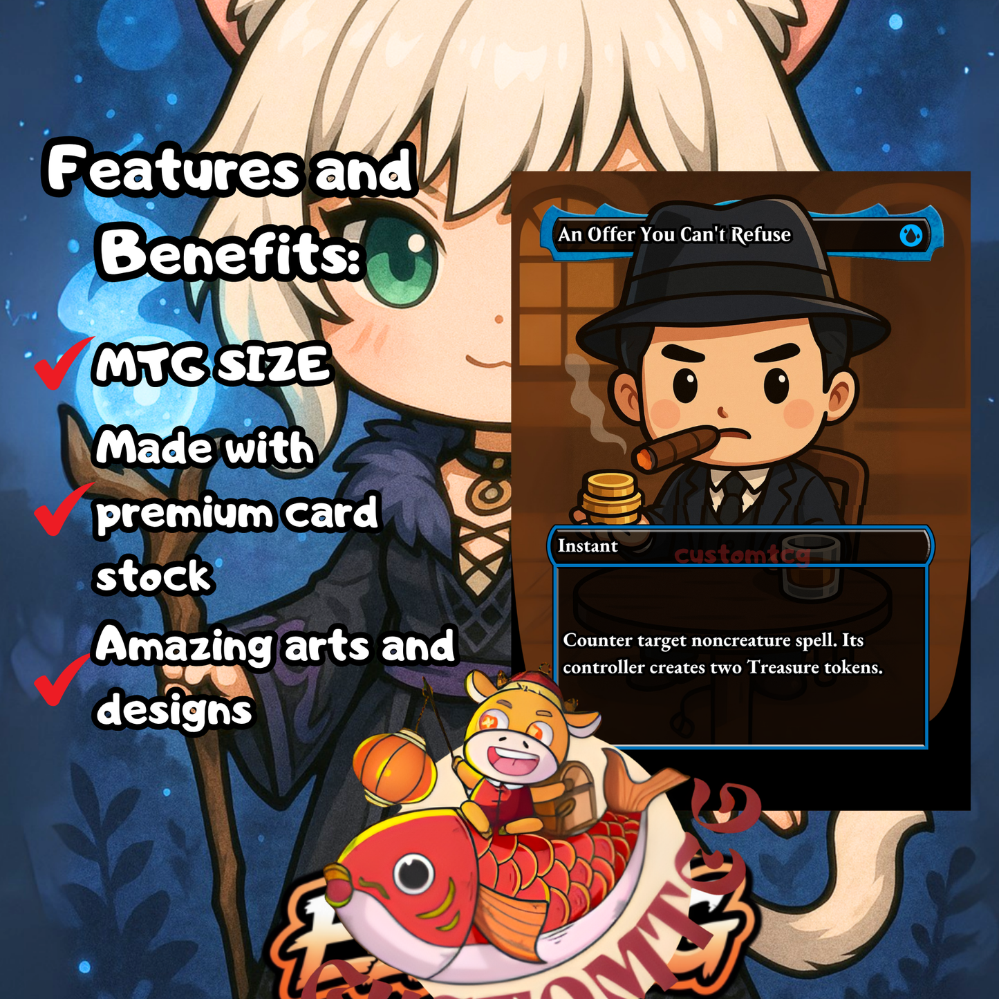 Y'shtola, Night's Blessed Chibi Deckd