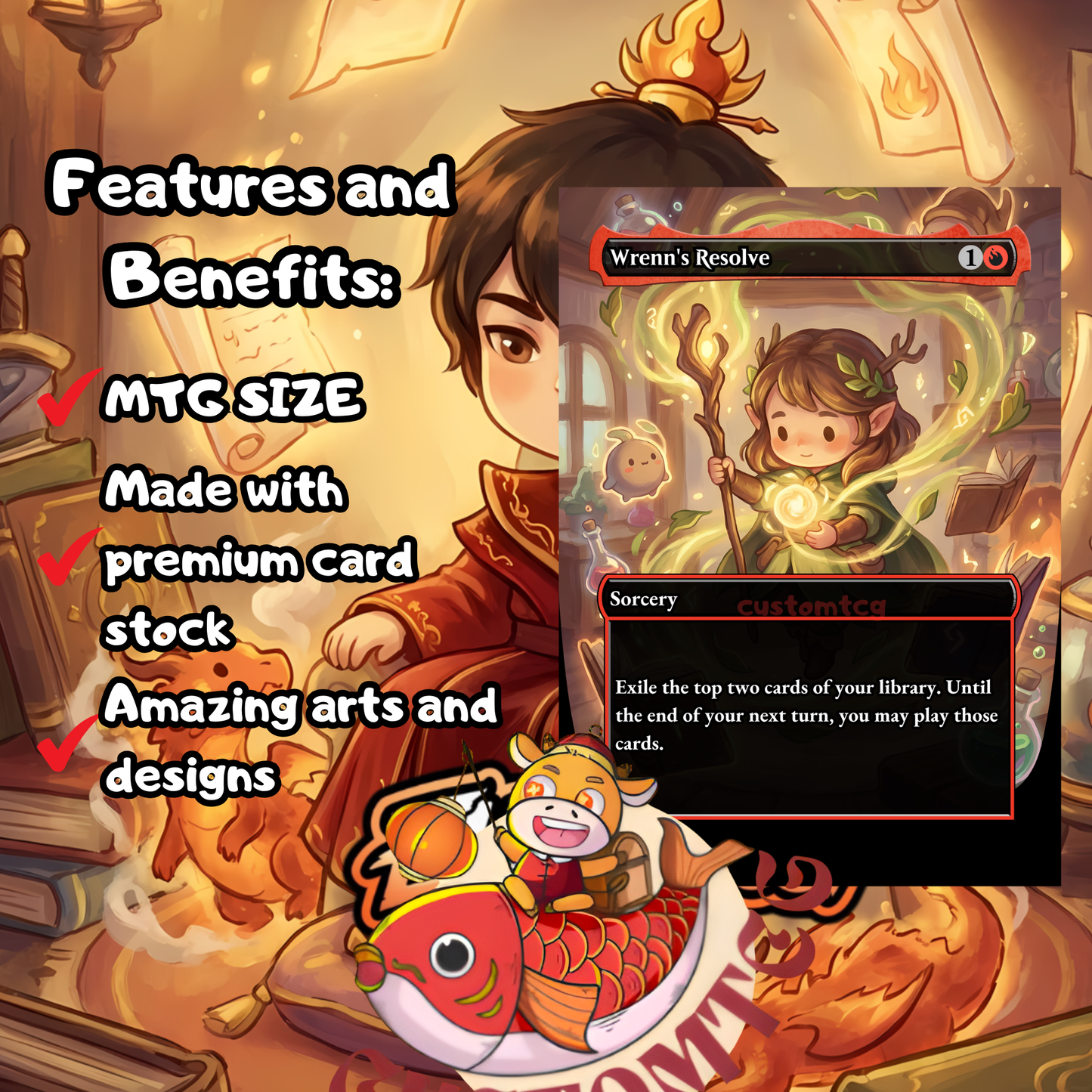FIRE LORD AZULA – Chibi  Deck 👑🔥
