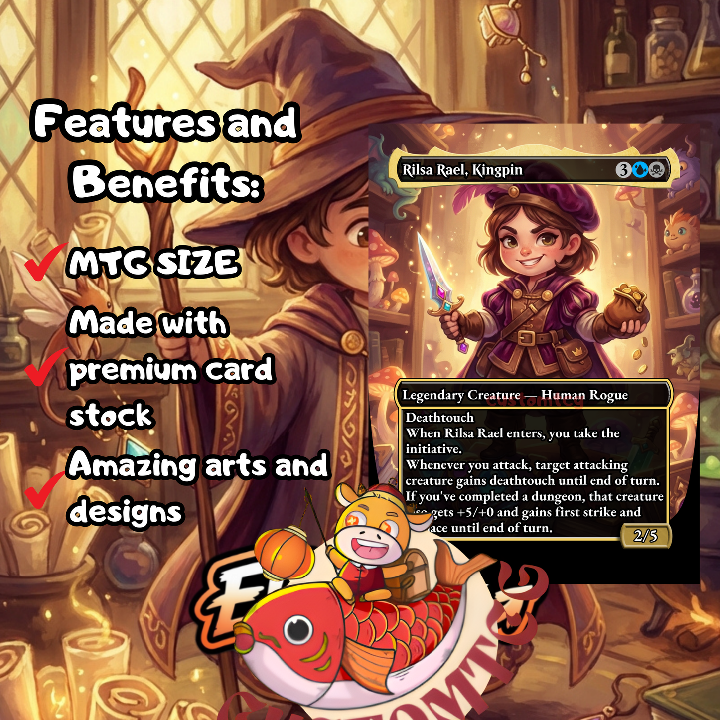 Sefris Chibi  Deck — 100 Cards + Tokens ✨🧙