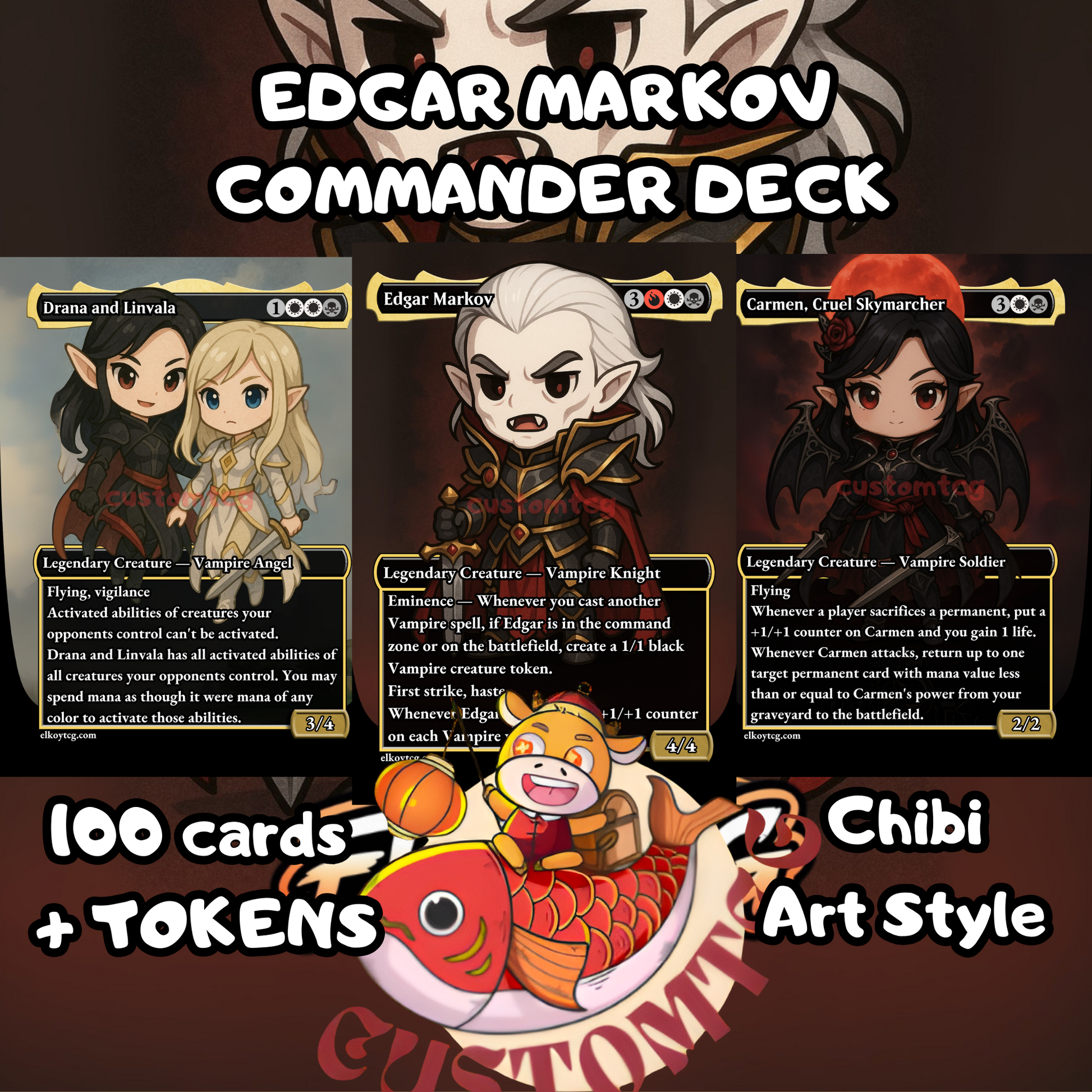 Edgar Markov V2 Chibi Deck Elkoychibi Edgar Markov V2 Chibi Deck Elkoychibi